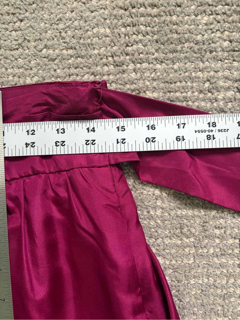 100% Silk High-Waist Bubble Shorts in Berry VINTAGE NEVER BEEN WORN - Picture 8 of 9